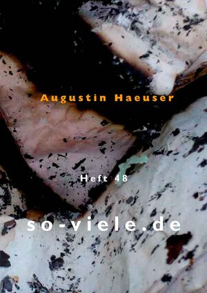 Buchcover so viele Heft 48 | Augustin Haeuser | EAN 9783928804493 | ISBN 3-928804-49-9 | ISBN 978-3-928804-49-3