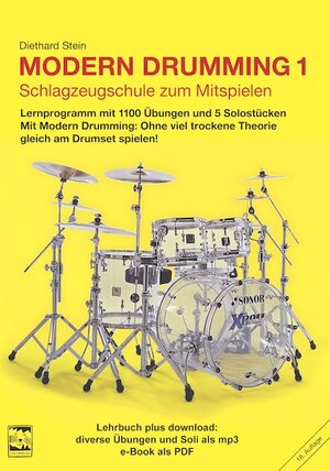 Buchcover Modern Drumming 1. Schlagzeugschule mit mp3 download zum Mitspielen | Diethard Stein | EAN 9783928825245 | ISBN 3-928825-24-0 | ISBN 978-3-928825-24-5