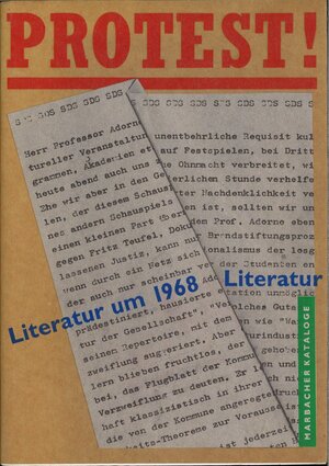 Buchcover Protest! Literatur um 1968 | Ralf Bentz | EAN 9783929146691 | ISBN 3-929146-69-X | ISBN 978-3-929146-69-1