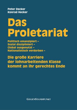 Buchcover Das Proletariat | Peter Decker | EAN 9783929211504 | ISBN 3-929211-50-5 | ISBN 978-3-929211-50-4