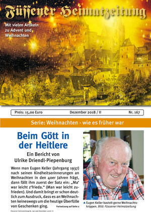Buchcover Füssener Heimatzeitung Nr. 167  | EAN 9783929371567 | ISBN 3-929371-56-1 | ISBN 978-3-929371-56-7