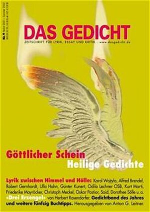 Buchcover Das Gedicht. Zeitschrift /Jahrbuch für Lyrik, Essay und Kritik | Alfred Brendel | EAN 9783929433593 | ISBN 3-929433-59-1 | ISBN 978-3-929433-59-3