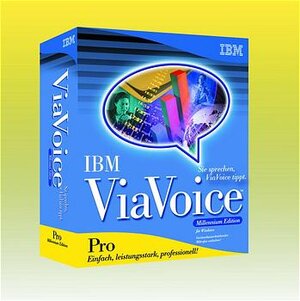 Via Voice Pro Millennium Edition. Sie sprechen, ViaVoice tippt. Maximale Flexibilität und Produktivität. Direktes Diktieren in Microsoft Word. Steuern des PC mit natürlichen Sprachbefehlen