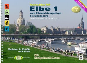 Buchcover TourenAtlas Nr.7 Elbe-1 | Erhard Jübermann | EAN 9783929540697 | ISBN 3-929540-69-X | ISBN 978-3-929540-69-7