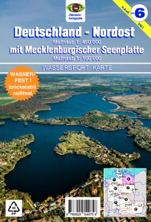 Buchcover Wassersport-Wanderkarte / Deutschland Nordost für Kanu- und Rudersport | Erhard Jübermann | EAN 9783929540758 | ISBN 3-929540-75-4 | ISBN 978-3-929540-75-8