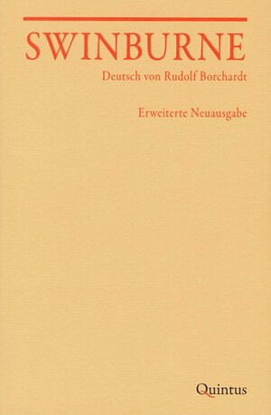 Buchcover Swinburne  | EAN 9783929583137 | ISBN 3-929583-13-5 | ISBN 978-3-929583-13-7