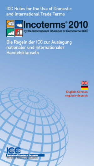 Buchcover Incoterms® 2010 engl.-deutsch by the International Chamber of Commerce ( ICC)  | EAN 9783929621716 | ISBN 3-929621-71-1 | ISBN 978-3-929621-71-6