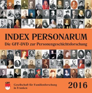 Buchcover Index Personarum 2016 | Gesellschaft für Familienforschung in Franken | EAN 9783929865998 | ISBN 3-929865-99-8 | ISBN 978-3-929865-99-8