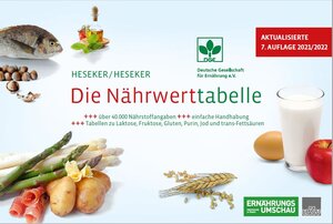 Buchcover Die Nährwerttabelle | Helmut Prof. Dr. Heseker | EAN 9783930007776 | ISBN 3-930007-77-0 | ISBN 978-3-930007-77-6