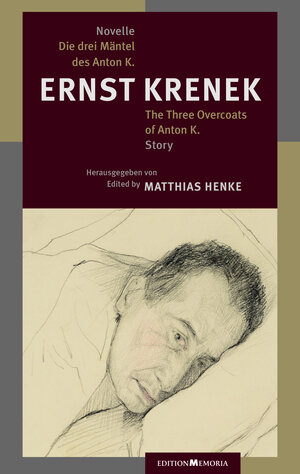 Buchcover Die drei Mäntel des Anton K. | Ernst Krenek | EAN 9783930353392 | ISBN 3-930353-39-3 | ISBN 978-3-930353-39-2