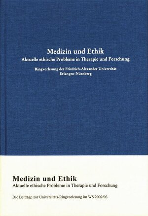 Buchcover Medizin und Ethik  | EAN 9783930357611 | ISBN 3-930357-61-5 | ISBN 978-3-930357-61-1