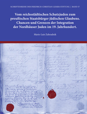 Buchcover Vom reichsstädtischen Schutzjuden zum preußischen Staatsbürger jüdischen Glaubens. | Marie-Luis Zahradnik | EAN 9783930558339 | ISBN 3-930558-33-5 | ISBN 978-3-930558-33-9