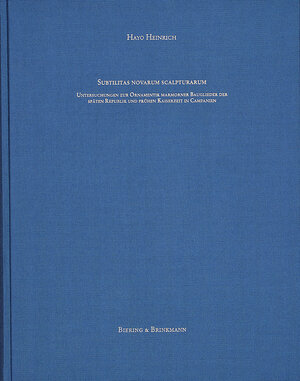 Buchcover Subtilitas novarum scalptuarum | Hayo Heinrich | EAN 9783930609222 | ISBN 3-930609-22-3 | ISBN 978-3-930609-22-2