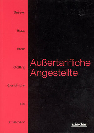 Buchcover Aussertarifliche Angestellte | Lothar Beseler | EAN 9783931165666 | ISBN 3-931165-66-3 | ISBN 978-3-931165-66-6