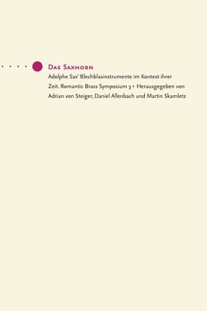 Buchcover Das Saxhorn  | EAN 9783931264932 | ISBN 3-931264-93-9 | ISBN 978-3-931264-93-2