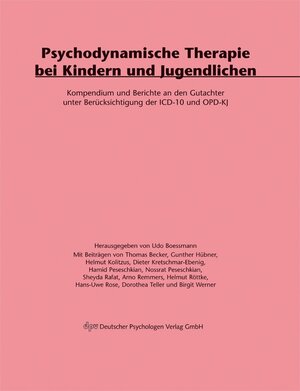 Buchcover Psychodynamische Therapie bei Kindern und Jugendlichen | Udo Boessmann | EAN 9783931589653 | ISBN 3-931589-65-X | ISBN 978-3-931589-65-3