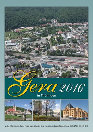 Buchcover Gera in Thüringen 2016  | EAN 9783931635916 | ISBN 3-931635-91-0 | ISBN 978-3-931635-91-6
