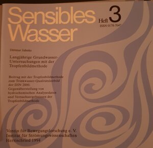 Buchcover Sensibles Wasser / Langjährige Grundwasseruntersuchungen mit der Tropfenbildmethode | Dittmar Jahnke | EAN 9783931719029 | ISBN 3-931719-02-2 | ISBN 978-3-931719-02-9