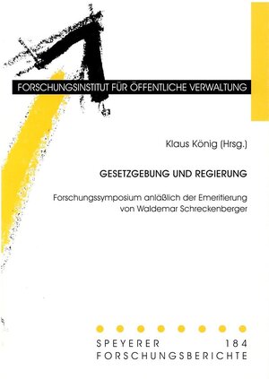 Buchcover Gesetzgebung und Regierung  | EAN 9783932112225 | ISBN 3-932112-22-9 | ISBN 978-3-932112-22-5