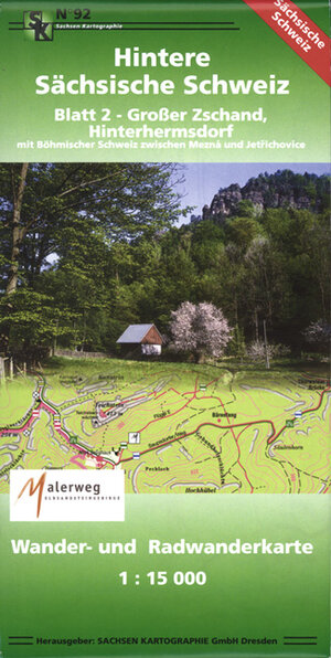 Buchcover Hintere Sächsische Schweiz - Blatt 2 - Großer Zschand, Hinterhermsdorf  | EAN 9783932281921 | ISBN 3-932281-92-6 | ISBN 978-3-932281-92-1
