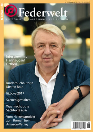 Buchcover Federwelt 126, 05-2017 | Hanns-Josef Ortheil | EAN 9783932522833 | ISBN 3-932522-83-4 | ISBN 978-3-932522-83-3