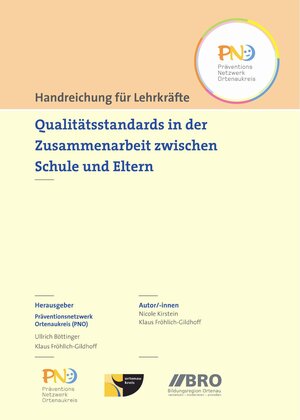 Buchcover Qualitätsstandards in der Zusammenarbeit zwischen Schule und Eltern | Nicole Kirstein | EAN 9783932650888 | ISBN 3-932650-88-3 | ISBN 978-3-932650-88-8
