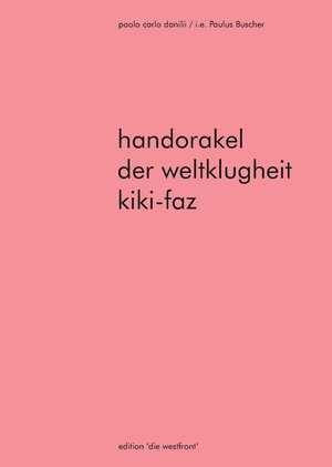 Buchcover handorakel der weltklugheit | Paulus Buscher | EAN 9783932896125 | ISBN 3-932896-12-2 | ISBN 978-3-932896-12-5