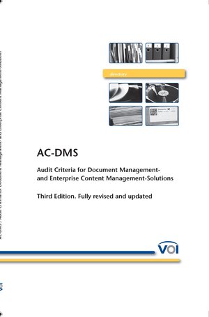 Buchcover AC-DMS Audit Criteria for Document Management Solutions | Thorsten Brand | EAN 9783932898204 | ISBN 3-932898-20-6 | ISBN 978-3-932898-20-4