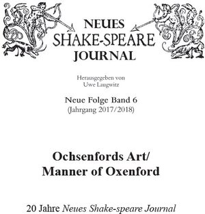 Buchcover Ochsenfords Art / Manner of Oxenford  | EAN 9783933077523 | ISBN 3-933077-52-4 | ISBN 978-3-933077-52-3
