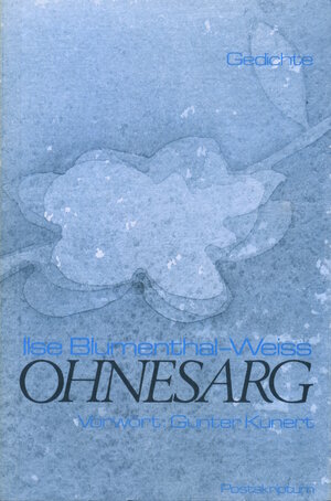 Buchcover Ohnesarg | Ilse Blumenthal-Weiss | EAN 9783933156020 | ISBN 3-933156-02-5 | ISBN 978-3-933156-02-0