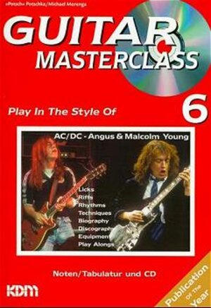 Buchcover Guitar Masterclass / Guitar Masterclass Band 6 | Potsch Potschka | EAN 9783933316363 | ISBN 3-933316-36-7 | ISBN 978-3-933316-36-3