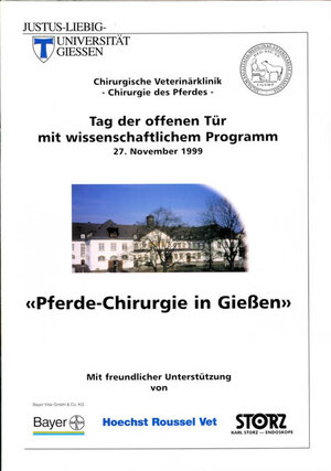 Buchcover Pferde-Chirurgie in Gießen  - zwei Broschüren - | Lutz F Litzke | EAN 9783933356079 | ISBN 3-933356-07-5 | ISBN 978-3-933356-07-9