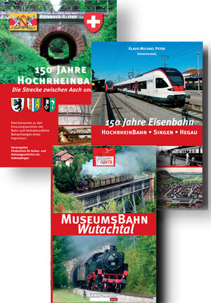 Buchcover 150 Jahre Eisenbahn - Das große Paket zur Hochrheinbahn | Klaus-Michael Peter | EAN 9783933356734 | ISBN 3-933356-73-3 | ISBN 978-3-933356-73-4