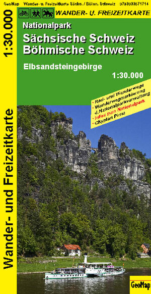 Buchcover Nationalpark Sächsische Schweiz, Böhmische Schweiz - Wanderkarte  | EAN 9783933671714 | ISBN 3-933671-71-X | ISBN 978-3-933671-71-4