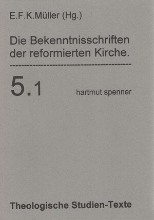 Buchcover Die Bekenntnisschriften der reformierten Kirche  | EAN 9783933688132 | ISBN 3-933688-13-2 | ISBN 978-3-933688-13-2