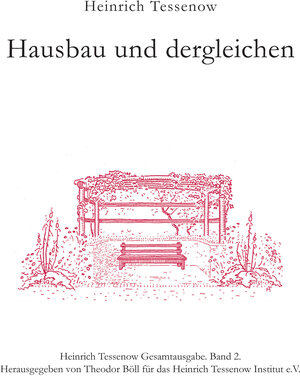Buchcover Hausbau und dergleichen | Heinrich Tessenow | EAN 9783933713377 | ISBN 3-933713-37-4 | ISBN 978-3-933713-37-7