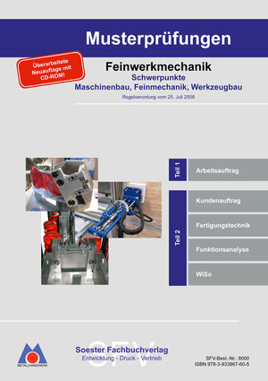 Buchcover Musterprüfungsordner Feinwerkmechanik | Michael Stollenwerk | EAN 9783933867605 | ISBN 3-933867-60-6 | ISBN 978-3-933867-60-5