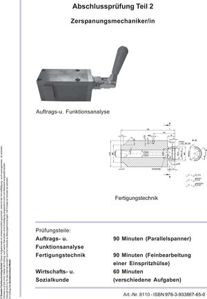 Buchcover Vorbereitungsprüfung Theorie AP Teil 2 Zerspanungsmechaniker (HWK) | EAN 9783933867650 | ISBN 3-933867-65-7 | ISBN 978-3-933867-65-0