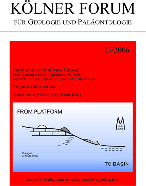 Buchcover Carboniferous Conference Cologne. From Platform to Basin, September 4-10, 2006  | EAN 9783934027183 | ISBN 3-934027-18-0 | ISBN 978-3-934027-18-3