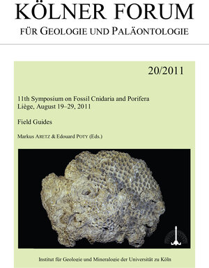 Buchcover 11th Symposium on Fossil Cnidaria and Porifera. Liège, August 19-29, 2011. Field Guides  | EAN 9783934027237 | ISBN 3-934027-23-7 | ISBN 978-3-934027-23-7