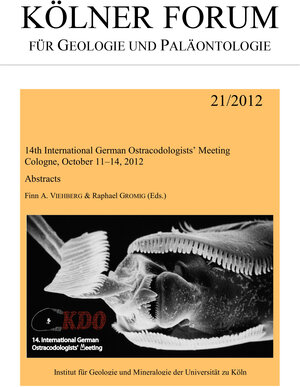 Buchcover 14th International German Ostracodologists' Meeting. Cologne, October 11-14, 2012  | EAN 9783934027244 | ISBN 3-934027-24-5 | ISBN 978-3-934027-24-4