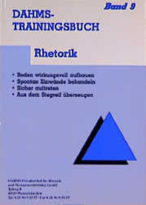 Buchcover Dahms Trainingsbuch / Rhetorik | Christoph Dahms | EAN 9783934426023 | ISBN 3-934426-02-6 | ISBN 978-3-934426-02-3
