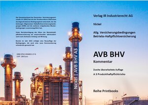 Buchcover AVB BHV Kommentar | Friedhelm G. Nickel | EAN 9783934452176 | ISBN 3-934452-17-5 | ISBN 978-3-934452-17-6