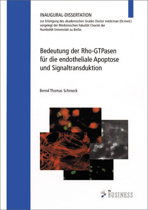 Buchcover Bedeutung der Rho-GTPasen für die endotheliale Signaltransduktion | Bernd Th. Schmeck | EAN 9783934529793 | ISBN 3-934529-79-8 | ISBN 978-3-934529-79-3