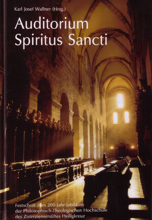 Buchcover Auditorium Spiritus Sancti | EAN 9783934551985 | ISBN 3-934551-98-X | ISBN 978-3-934551-98-5