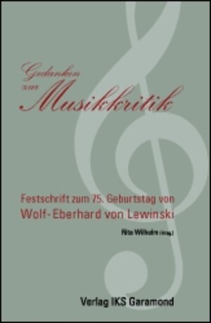 Buchcover Gedanken zur Musikkritik | EAN 9783934601574 | ISBN 3-934601-57-X | ISBN 978-3-934601-57-4