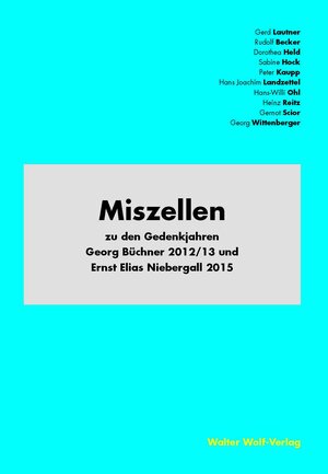 Buchcover Miszellen | Prof. Dr. Gerd Lautner | EAN 9783934820265 | ISBN 3-934820-26-3 | ISBN 978-3-934820-26-5