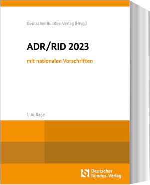 Buchcover ADR / RID 2023 mit nationalen Vorschriften  | EAN 9783935064941 | ISBN 3-935064-94-2 | ISBN 978-3-935064-94-1