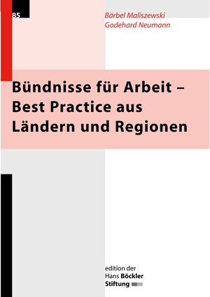 Buchcover Bündnisse für Arbeit - Best Pracitice aus Ländern und Regionen | Bärbel Maliszewski | EAN 9783935145619 | ISBN 3-935145-61-6 | ISBN 978-3-935145-61-9