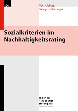 Buchcover Sozialkriterien im Nachhaltigkeitsrating | Henry Schäfer | EAN 9783935145800 | ISBN 3-935145-80-2 | ISBN 978-3-935145-80-0